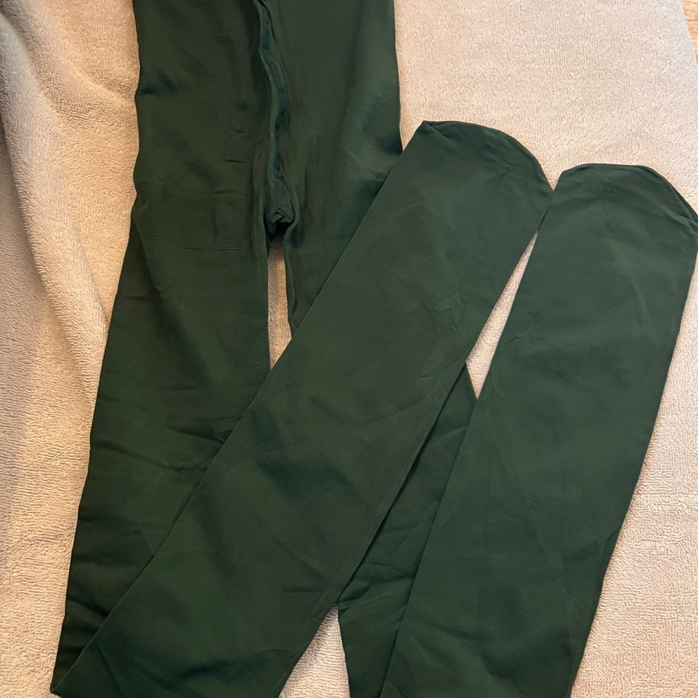 SNAG TIGHTS - 80 Denier Tights - Hit the Bottle Green - Size E - Picture 3 of 7